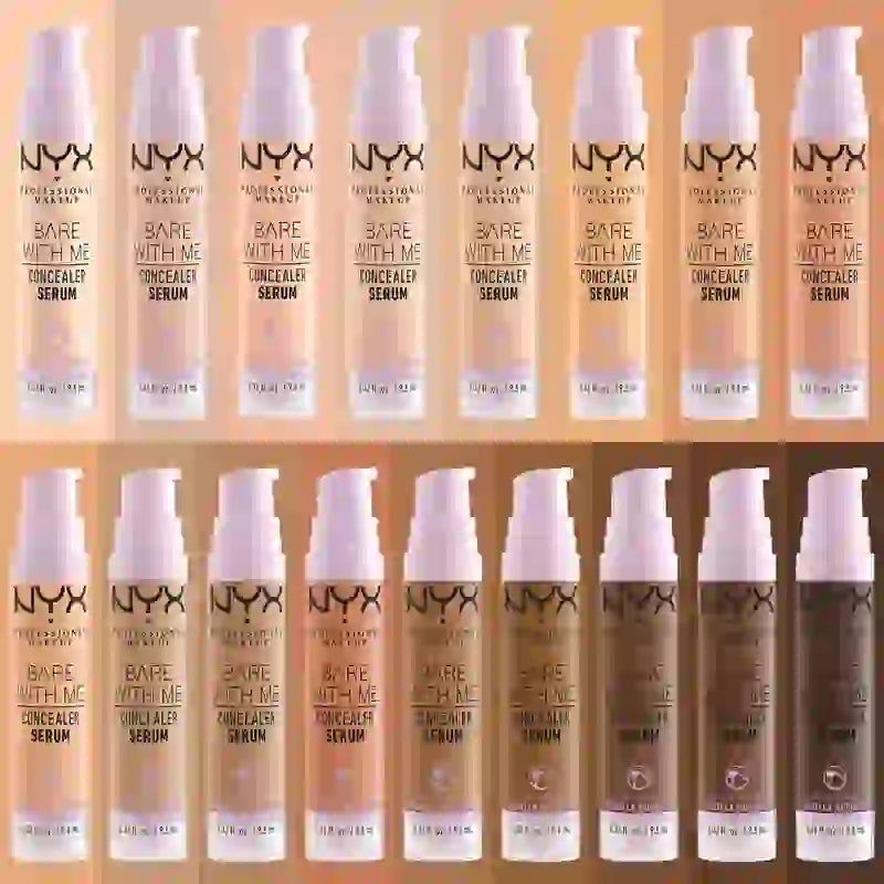 Nyx Bare With Me Serum Concelear, odtieň Medium Vanila. Vegánska zložka. K dispozícii v 12 odtieňoch. , 9,6 ml