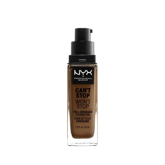 Nyx dlhotrvácny vodovzdorný podkladový krém Can’t Stop Won’t Stop Full, odtieň 17 Cappuccino, stredne tmavý, 30 ml