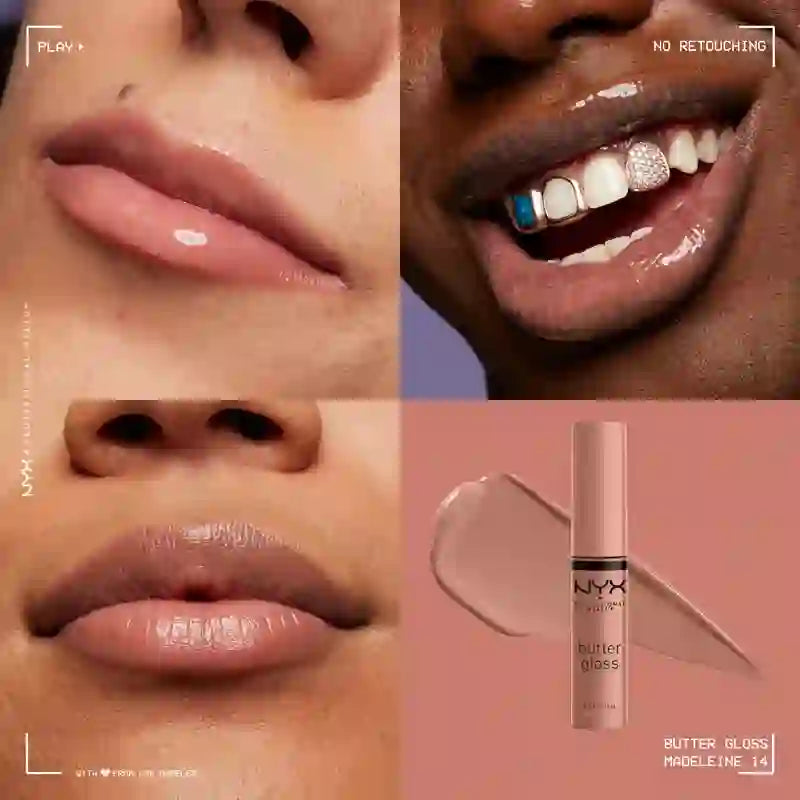 Nyx Lesk na pery Butter Gloss – Madeleine 14, 8 ml