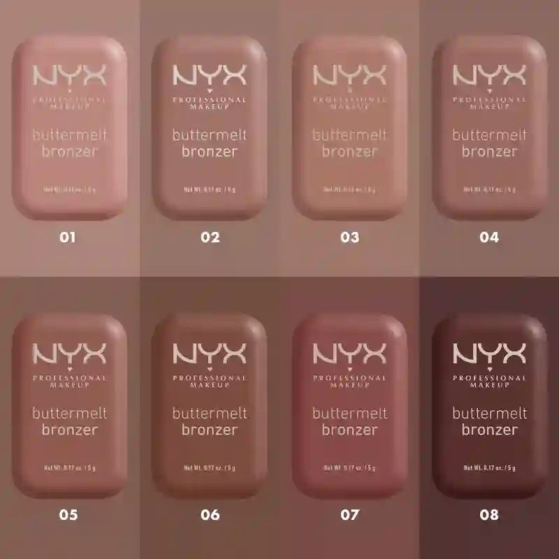 Nyx Buttermelt Bronzer – bronzér 02 All Butta'D Up, 5 g