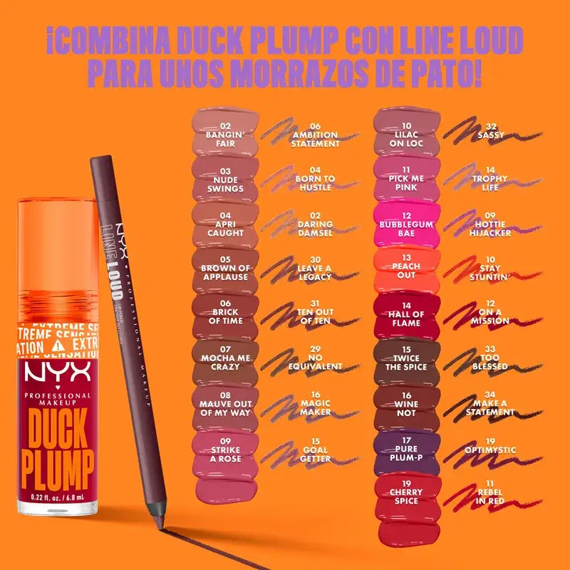 Nyx Duck Plump High Lip Gloss – lesk na pery pre väčší objem, 6,8 ml