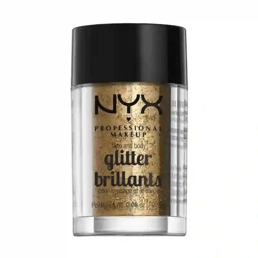 Nyx Face & Body Glitter – trblietky na tvár a telo, odtieň Bronze, 2,5 g