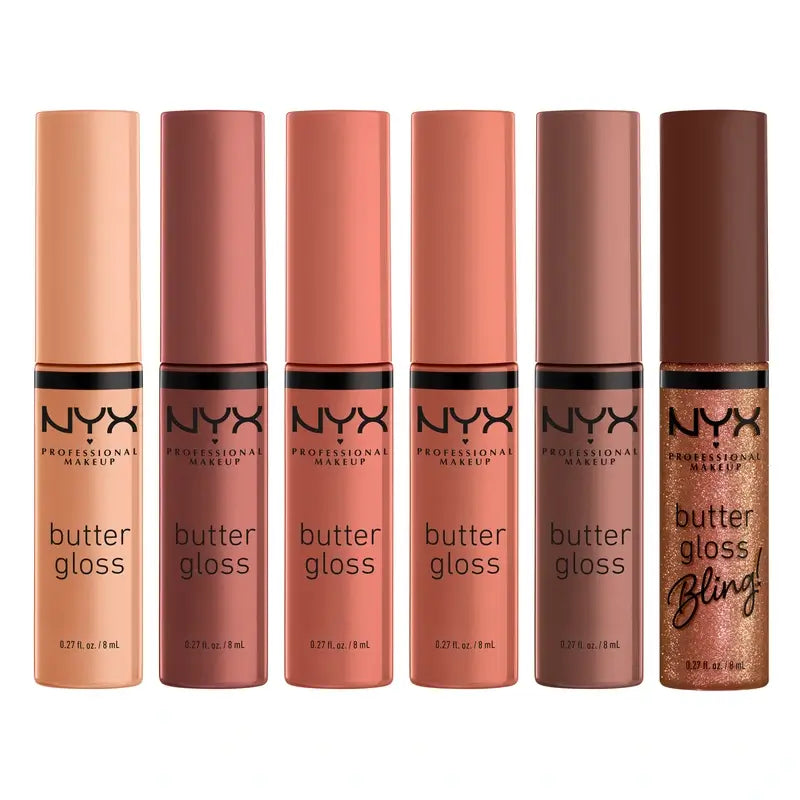 Nyx Home Alone Butter Gloss Vlt Nudes, 6 x 8 ml