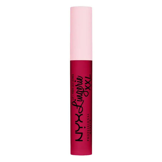 Tekutá rúž Nyx Lip Lingerei XXL s dlhotrvajúcim účinkom, 100 % krytie, matný vzhľad, 16 hodín. Odtieň Strip N Tease, 4 ml