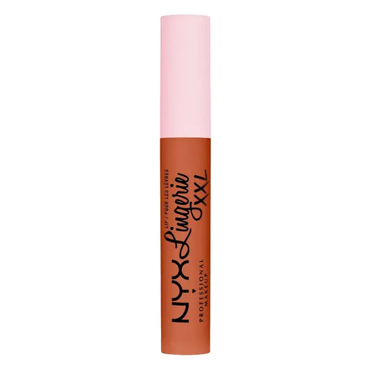 Nyx rúž na pery Lip Lingerie XXL Fuego s dlhotrvajúcim účinkom, 100 % krytie, matný efekt, odtieň Gettin Caliente, 4 ml