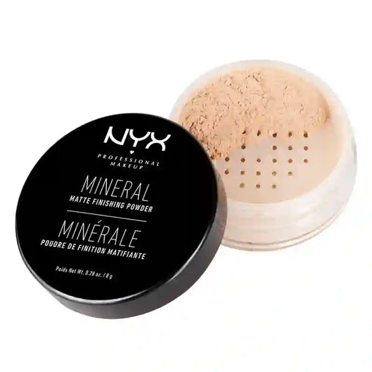 Nyx Mineral Finishing Powder Light Medium – fixačný púder pre stredne svetlú pleť 01, 8 g
