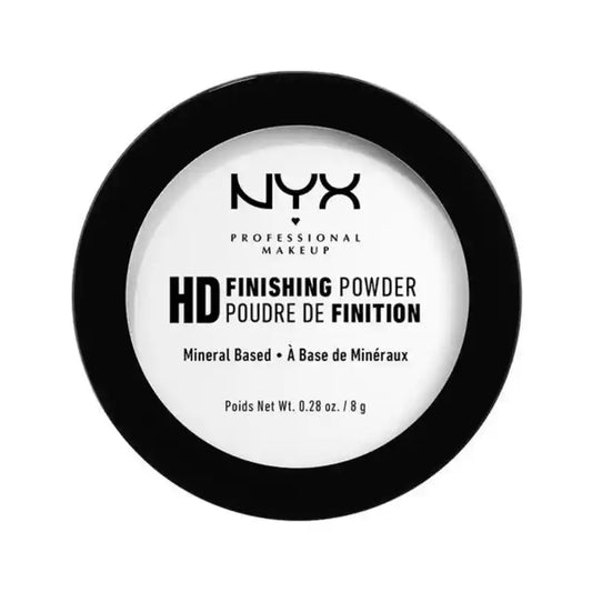 Nyx High Definition Finishing Powder, odtieň 1 Banana, ideálny na zafixovanie make-upu, priehľadná farba, 8 g