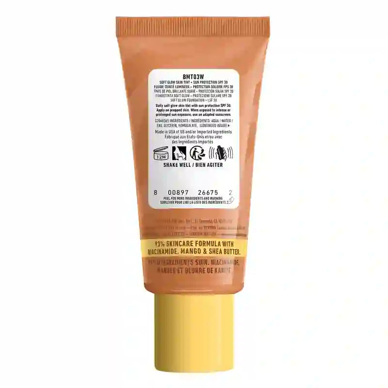 Nyx Skin Tint Buttermelt Glaze Soft Glow + Protection Spf/Fps 30 , 30 ml