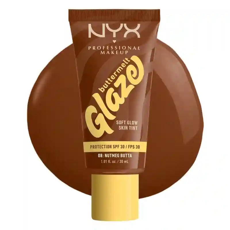 Nyx Skin Tint Buttermelt Glaze Soft Glow + Protection Spf/Fps 30 , 30 ml