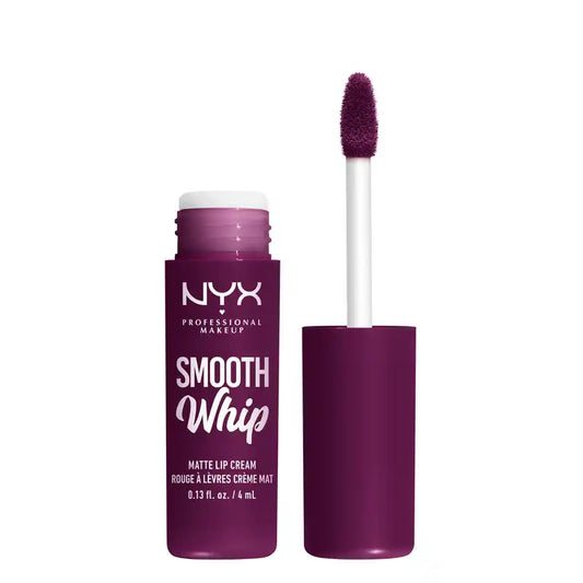 Nyx Smooth Whip Matte Lip Cream, krémová tekutá rúž, matný, odtieň Berry Bed Sheets, 4 ml