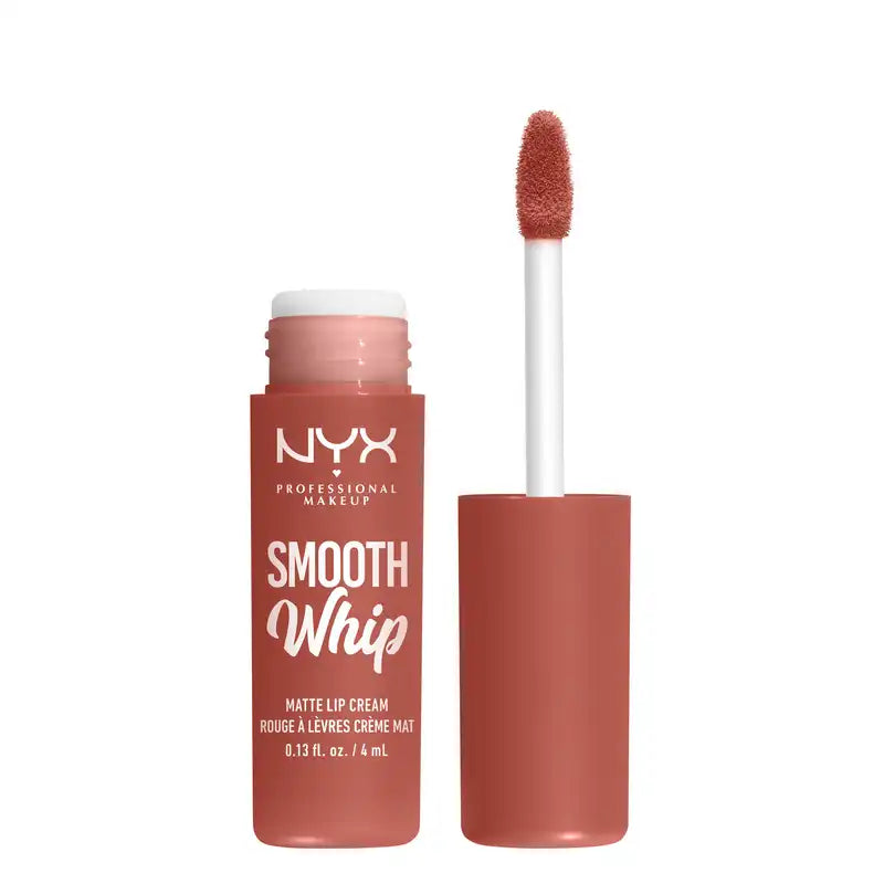 Nyx Smooth Whip Matte Lip Cream, krémová tekutá rúž, matný, odtieň Kitty Belly, 4 ml