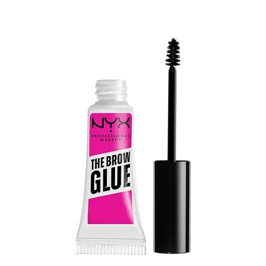 Nyx The Brow Glue, gél na fixáciu obočia, dlhotrvácny, odtieň 01 priehľadný, 5 g
