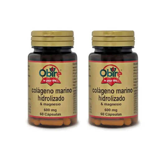 Obire Morský kolagén + horčík, 2 x 60 kapsúl 