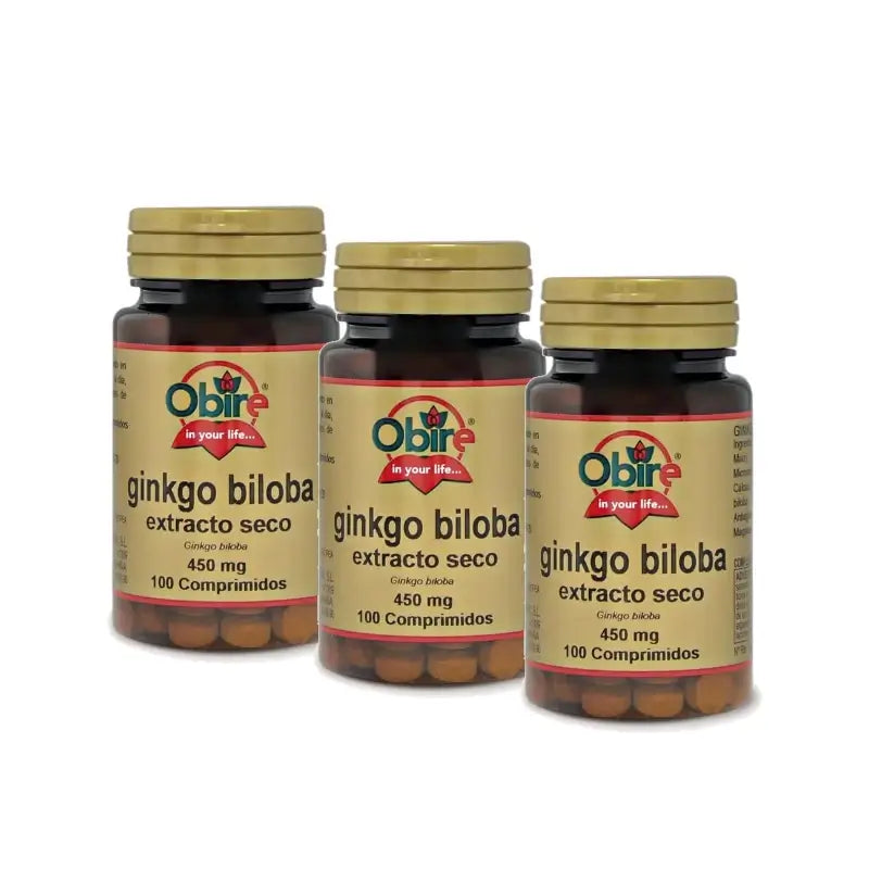 Obire Ginkgo Biloba, balenie 3 x 100 tabliet