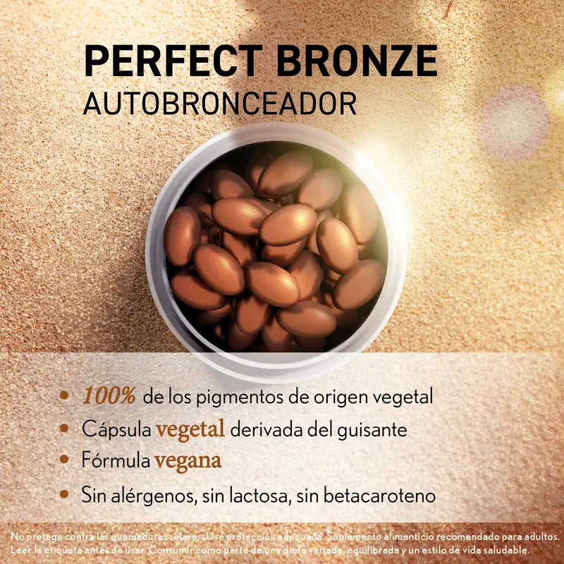 Oenobiol Perfect Bronze Samoopaľovací prípravok so zlatistým leskom, 2x30 kapsúl