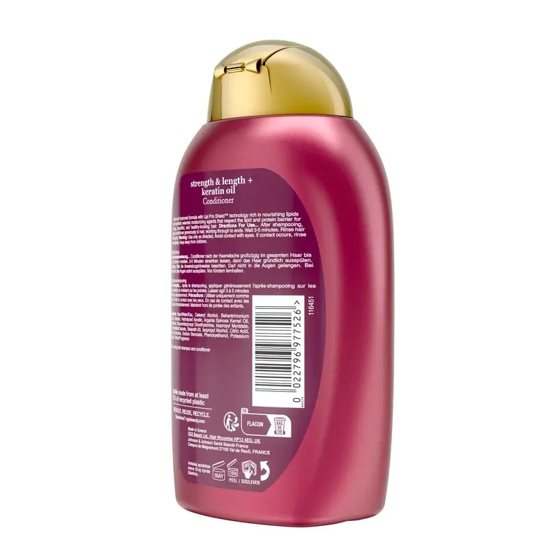 OGX Kondicionér s keratínovým olejom, pre lámavé vlasy, 385 ml