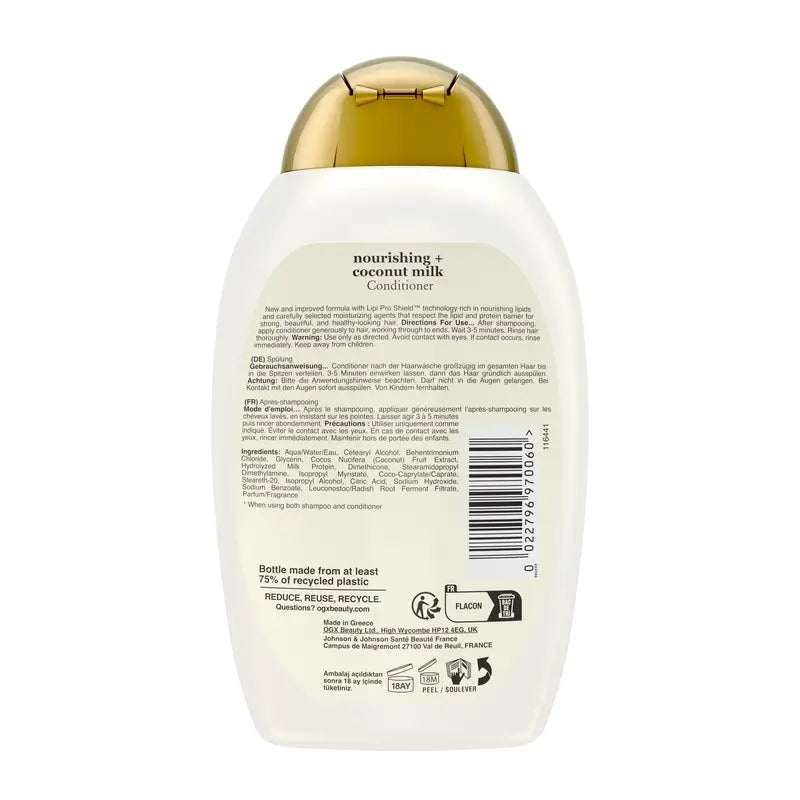 OGX Kondicionér s kokosovým mliekom, na suché vlasy, 385 ml