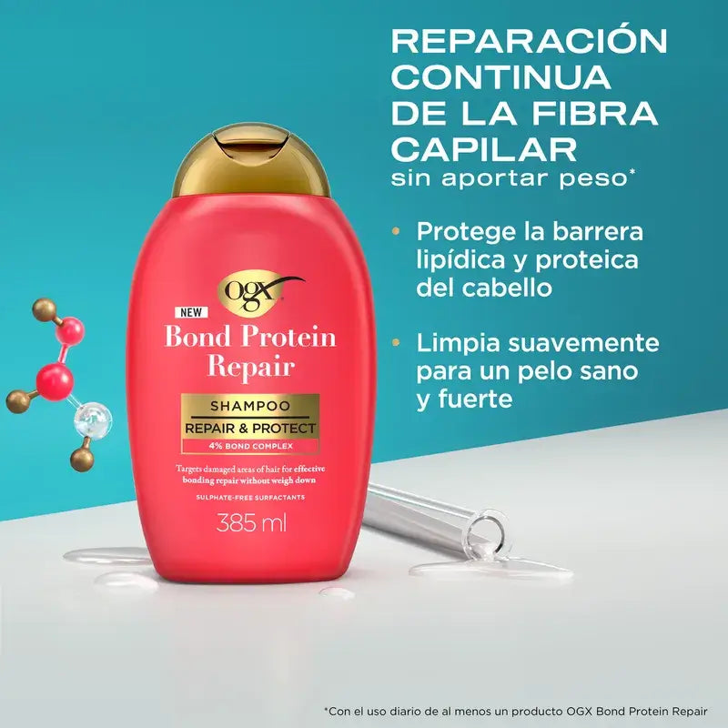 Ogx Bond Repair Shampoo, regeneračný šampón bez sulfátov, 385 ml