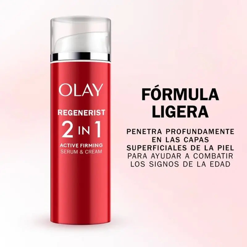 Olay Regenerist 2 v 1 Aktívny spevňujúci denný krém a sérum, 50 ml