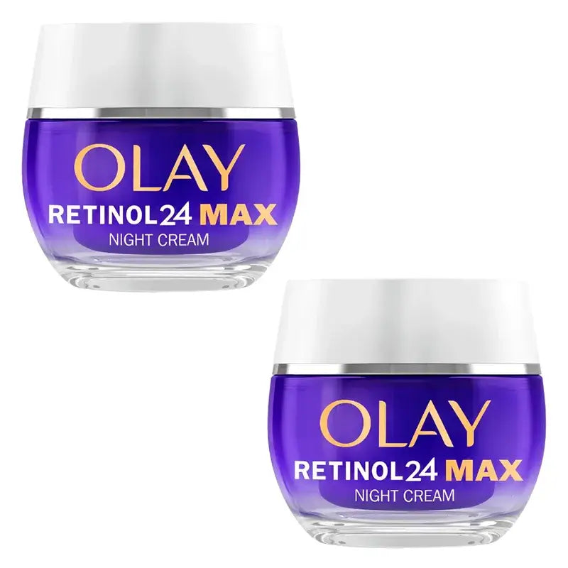 Olay Retinol Max nočný krém, balenie 2 x 50 ml