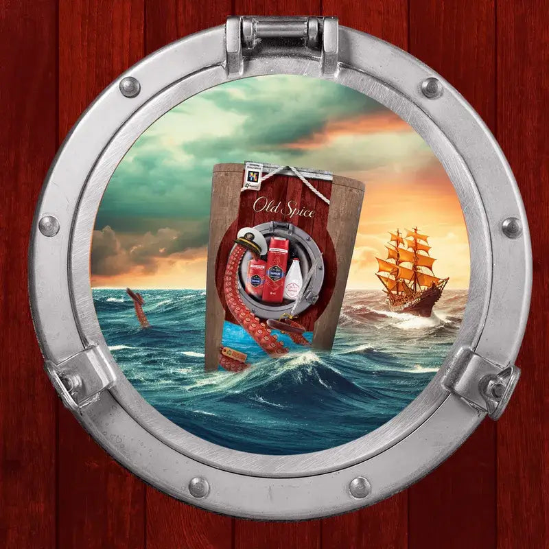 Darčeková sada Old Spice Captain Barrel so sprchovým gélom