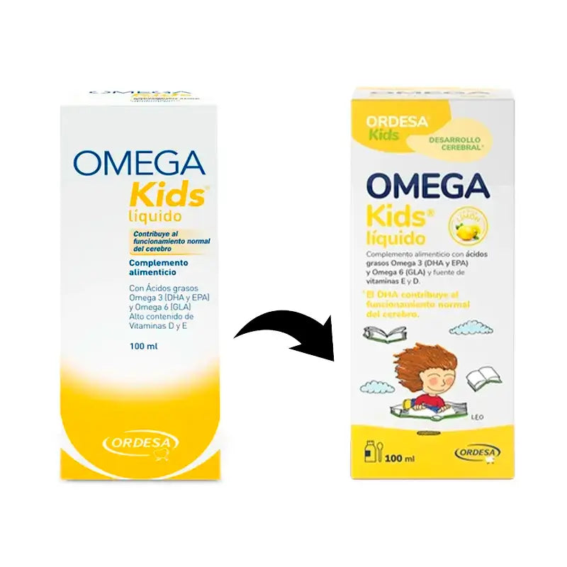 Omegakids emulzia s príchuťou citróna, 100 ml