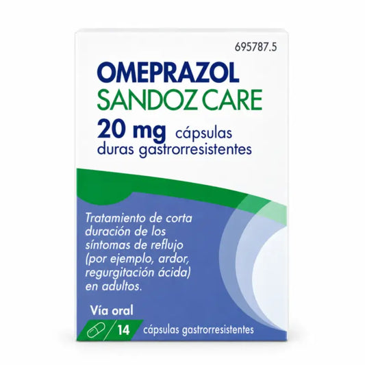Omeprazol Sandoz Care Efg 20 mg, 14 gastrorezistentných kapsúl