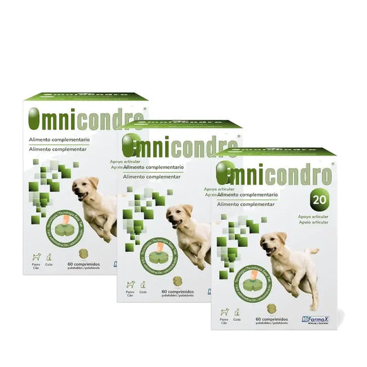 Omnicondro 20 – chondroprotektívum pre psov, balenie 3 x 60 tabliet