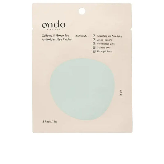 Ondo Beauty 36,5 – Očné náplasti s kofeínom a zeleným čajom s antioxidačným účinkom, 2 ks