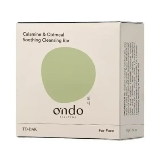 Ondo Beauty 36.5 Calamine & Oatmeal – upokojujúce čistiace mydlo v tyčinke, 70 g
