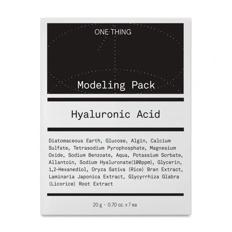 One Thing – modelujúca maska s kyselinou hyalurónovou, 20 g