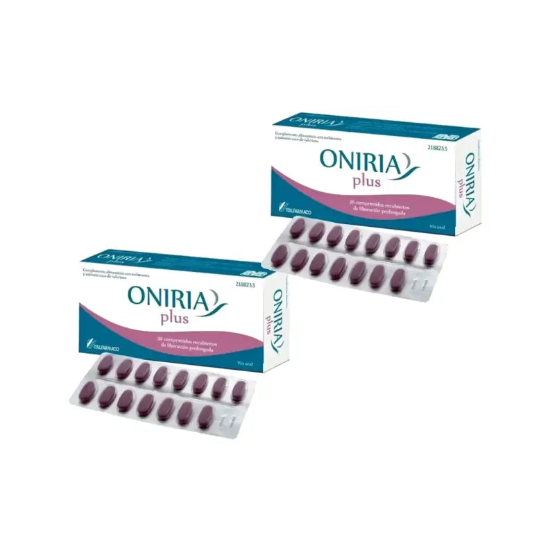 Oniria Plus – tablety s poťahom s predĺženým uvoľňovaním, balenie 2 x 30 tabliet