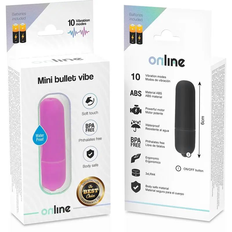 Online  Mini vibrujúca guľôčka – fialová