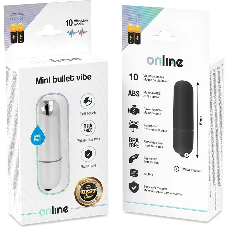 Online  Mini vibrujúca guľôčka – strieborná