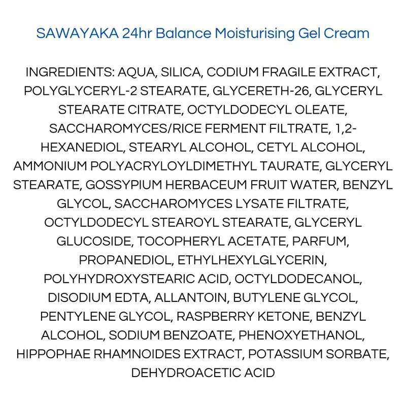 Onshindo Osaka Sawayaka 24-hodinový hydratačný gélový krém, 50 ml
