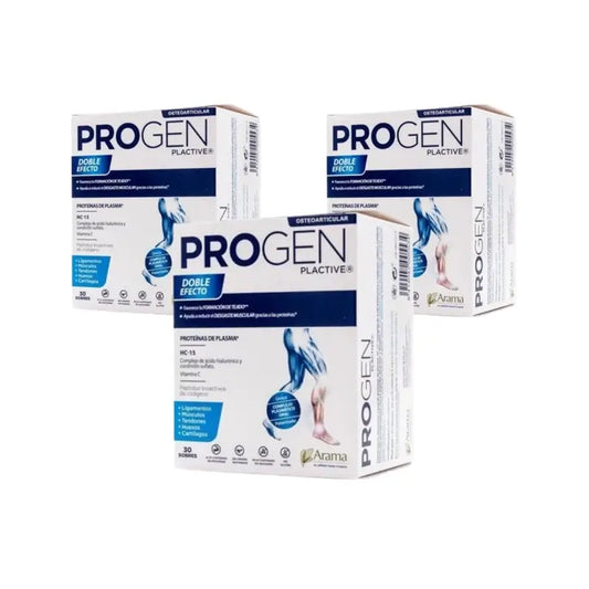 Opko Progen Plactive Double Effect Plazmatické bielkoviny, balenie 3 x 30 vrecúšok