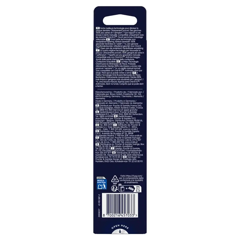 Oral-B Braun iO Náhradná hlavica Gentle Care, čierna, 2 kusy