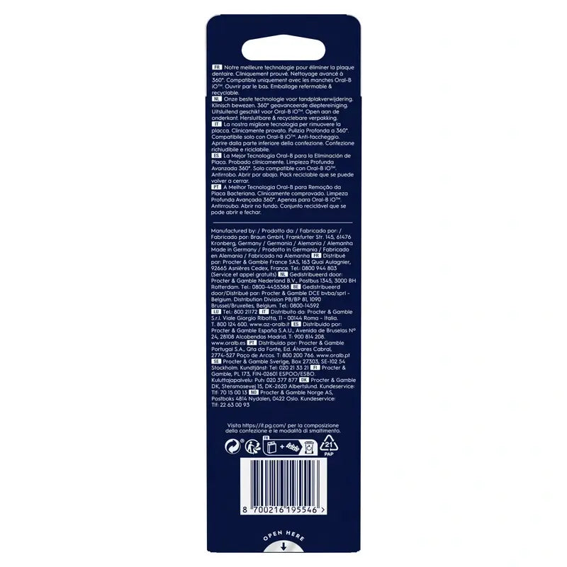 Oral-B Braun iO Ultimate Clean – náhradné hlavice, 6 ks