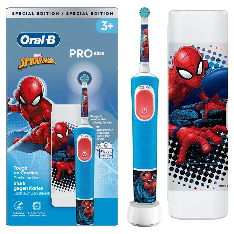 Oral-B Nabíjateľná zubná kefka Vitality Kids Box Spiderman