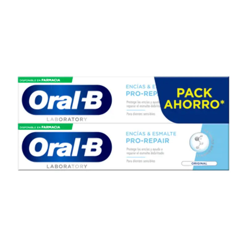 Oral-B Laboratory Pro-Repair Original zubná pasta na ďasná a sklovinu 2 × 100 ml