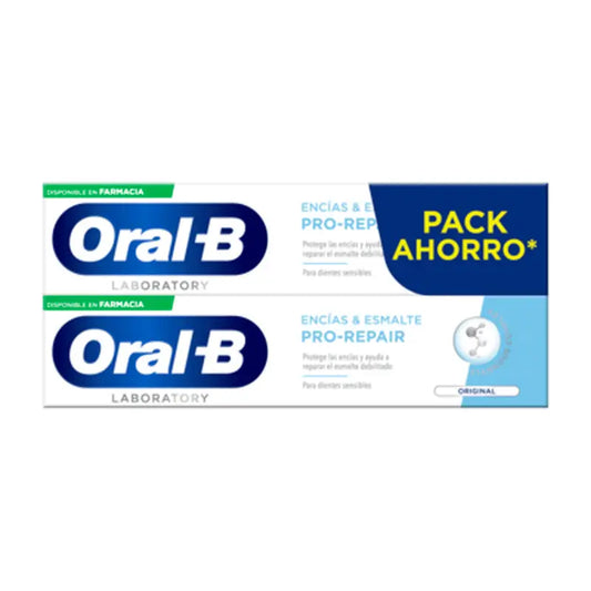 Oral-B Laboratory Pro-Repair Original zubná pasta na ďasná a sklovinu 2 × 100 ml