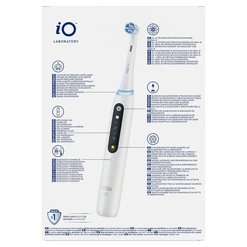Oral-B Io 5 Elektrická zubná kefka, biela, 2 hlavice
