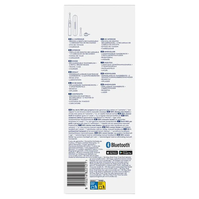 Oral-B Io 5 Elektrická zubná kefka, biela, 2 hlavice