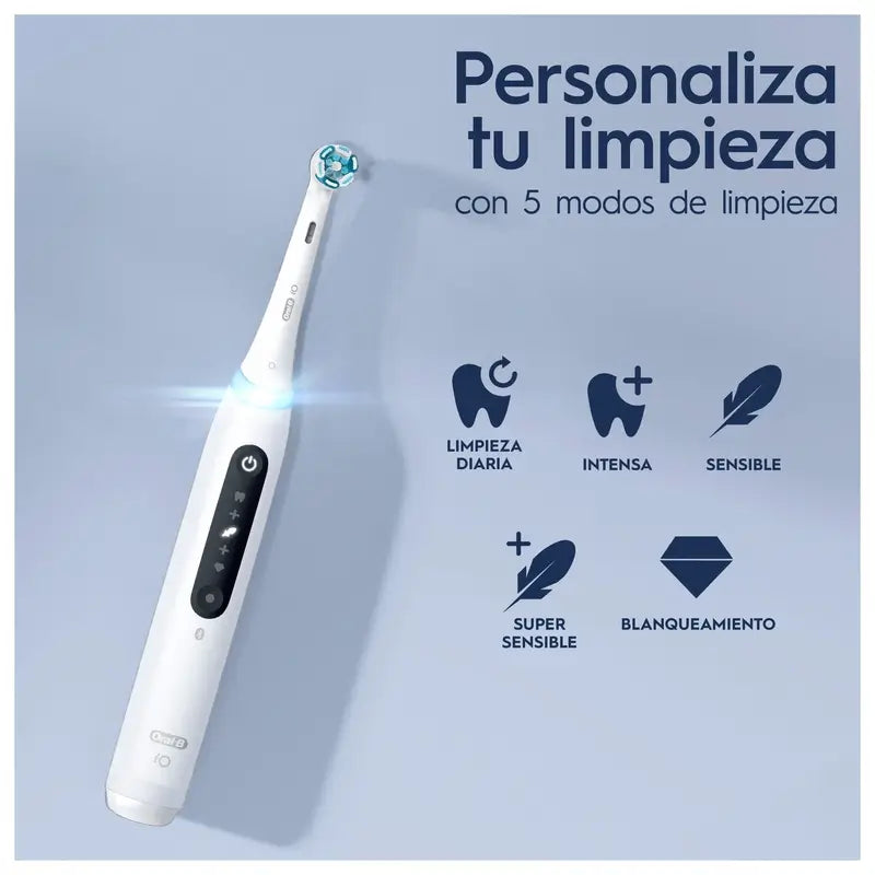 Oral-B Io 5 Elektrická zubná kefka, biela, 2 hlavice
