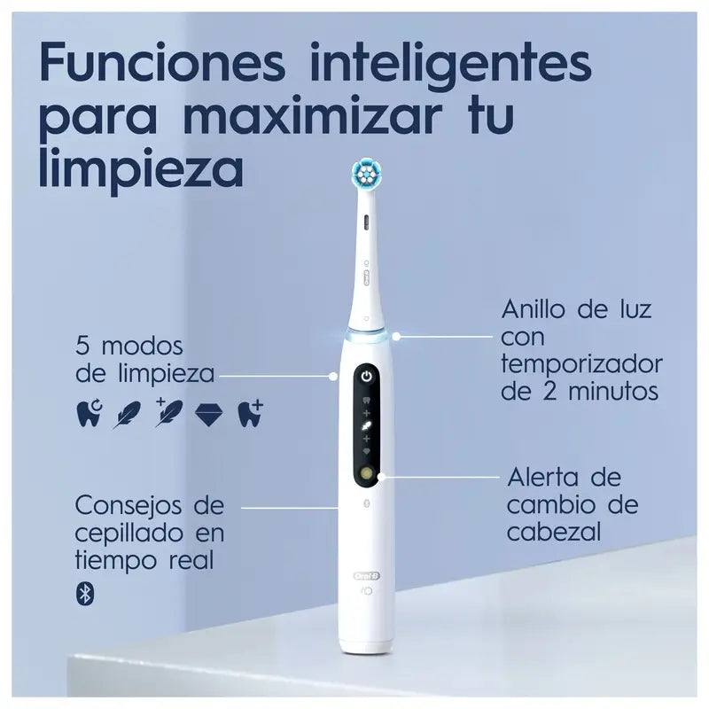 Oral-B Io 5 Elektrická zubná kefka, biela, 2 hlavice