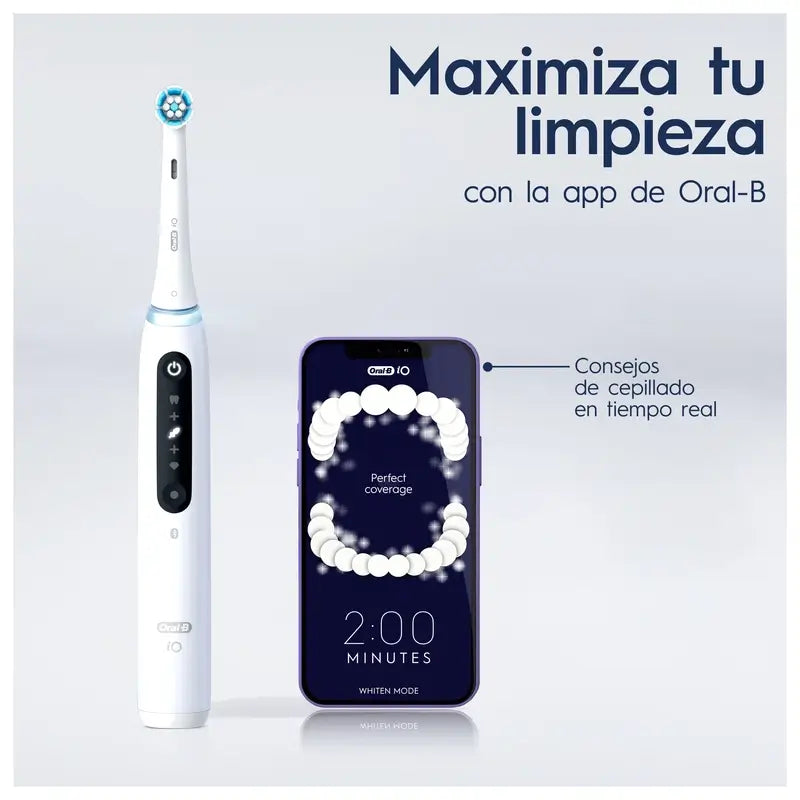 Oral-B Io 5 Elektrická zubná kefka, biela, 2 hlavice