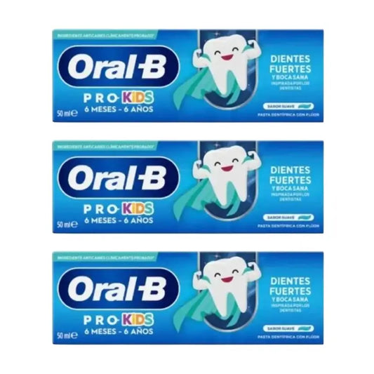 Zubná pasta Oral-B Kids 3×50 ml, od 6 mesiacov 