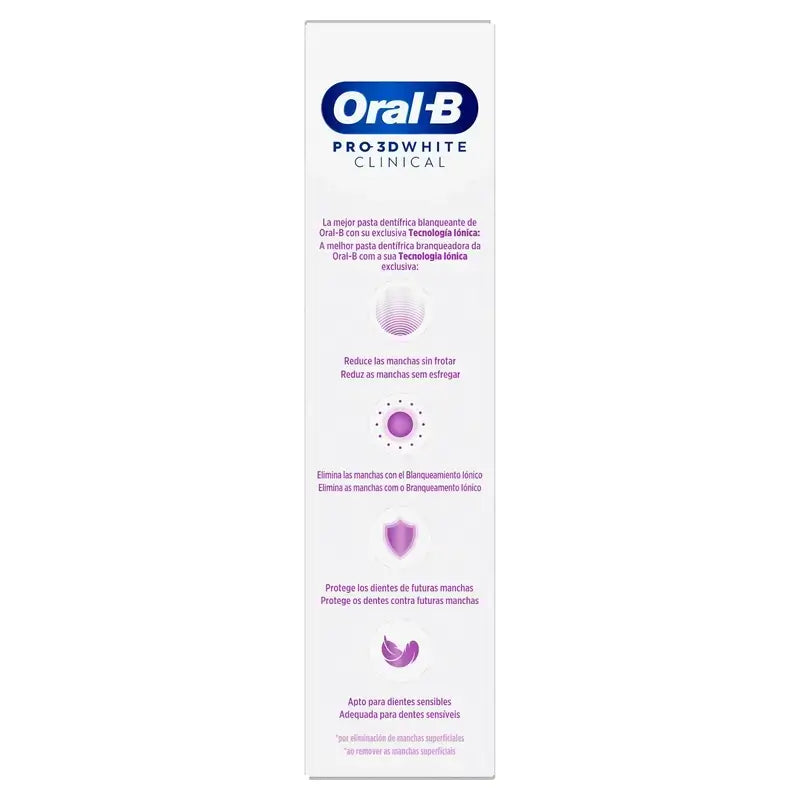 Oral-B Zubná pasta 3Dw Žiarivý biely úsmev, 75 ml, balenie po 3 ks