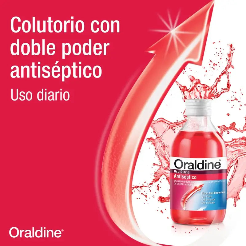 Oraldine – ústna voda na každodenné použitie, antiseptická a antibakteriálna, 400 ml