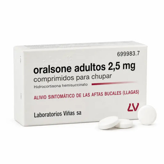 Oralsone pre dospelých 2,5 mg, 12 tabletek na rozcucanie